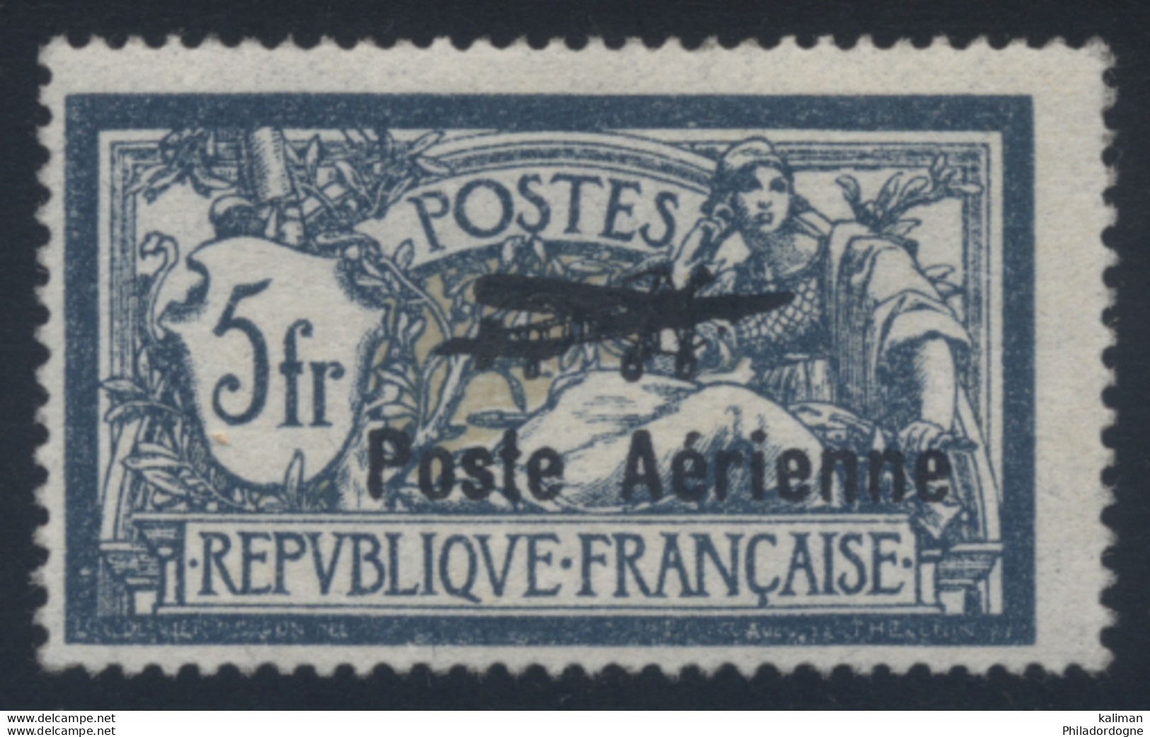 France - PA Maury N° 2a Variété "hauban Cassé" Neuf Luxe (MNH) Signé Brun - Cote 800 Euros - 1927-1959 Neufs