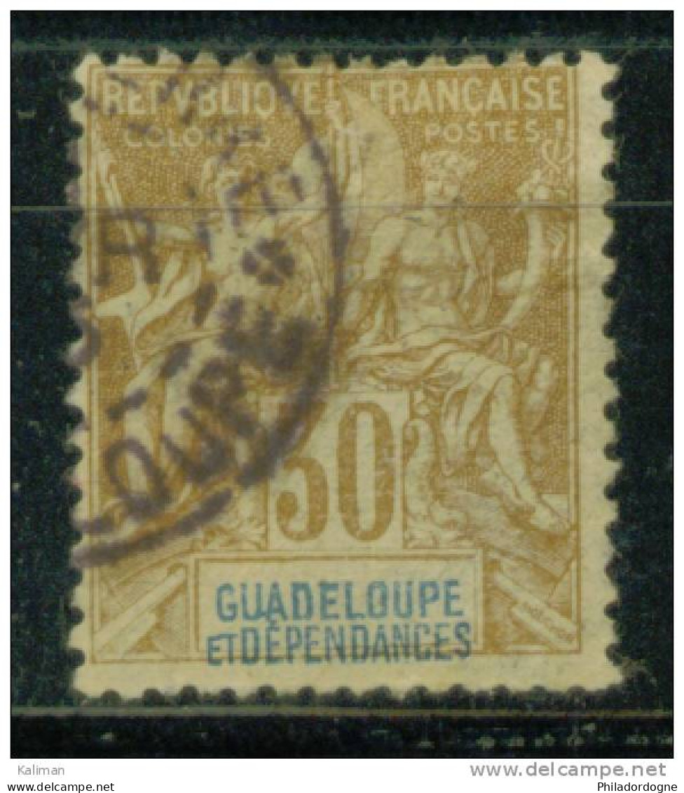 Guadeloupe N° 44 Oblitéré - Cote 49 Euros - Prix De Départ 15 Euros - Other & Unclassified