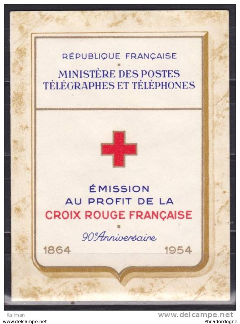 France - Carnet Croix Rouge 1954 Yvert N° 2003 Xx - Cote 180 Euros - Prix De Départ 55 Euros - Unused Stamps