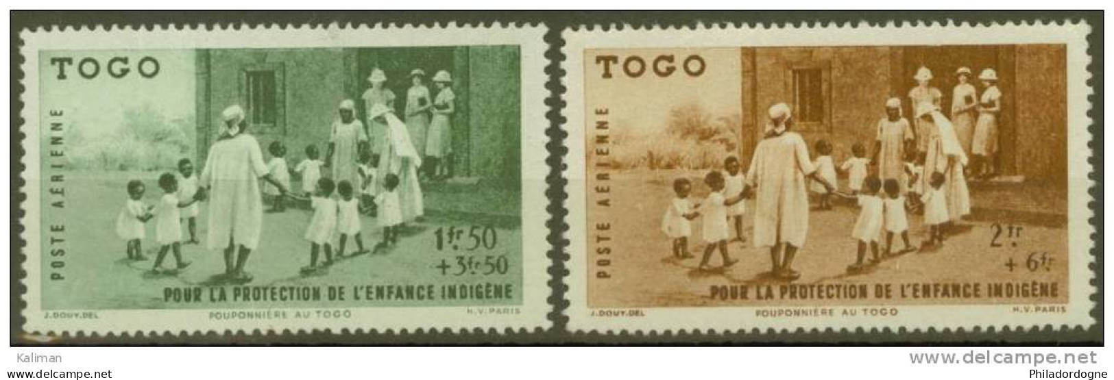 Togo P.A. N° 6 Et 7 Xx - Cote 12 Euros - Prix De Départ 4 Euros - Altri & Non Classificati