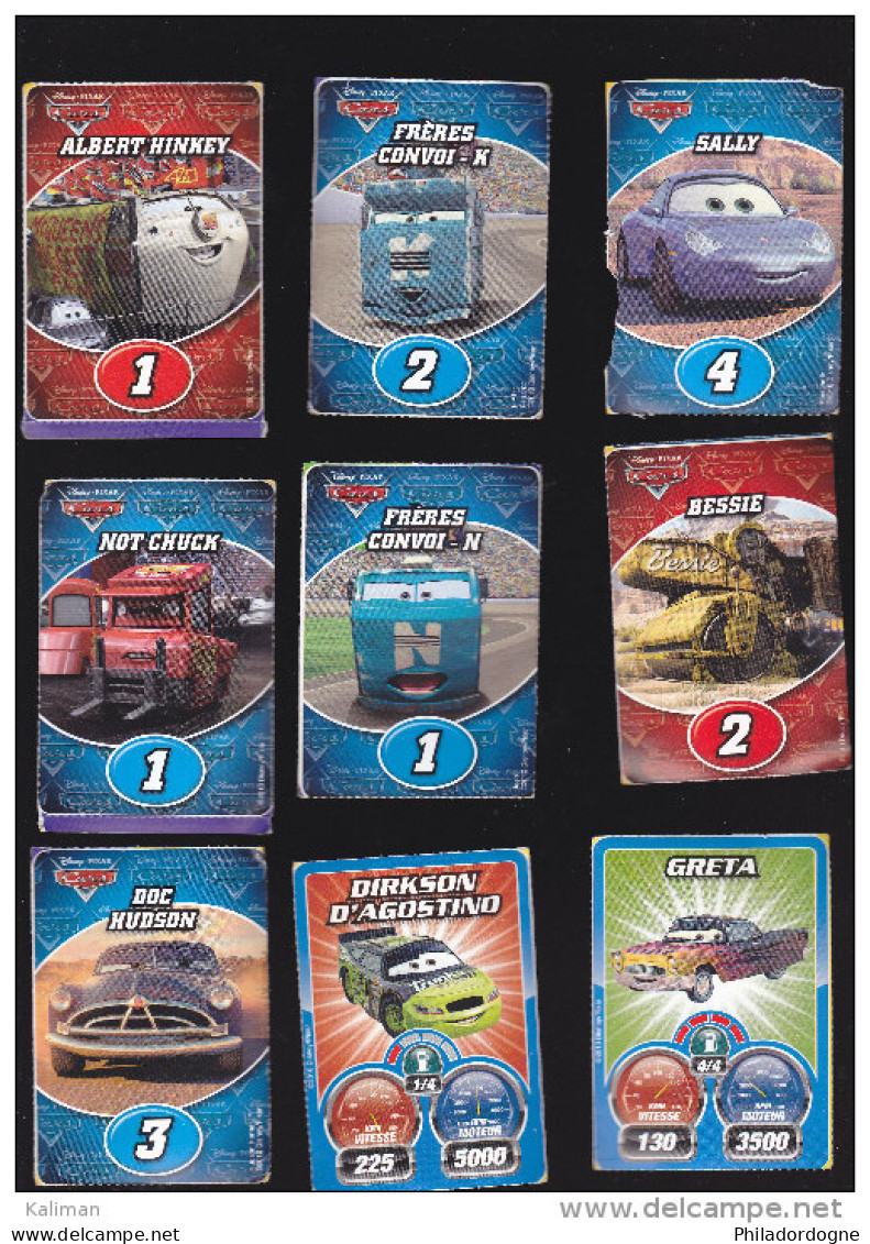 Lot De 25 Cartes Cars Et Le Monde De Cars - Années 2009/2010 - Disney