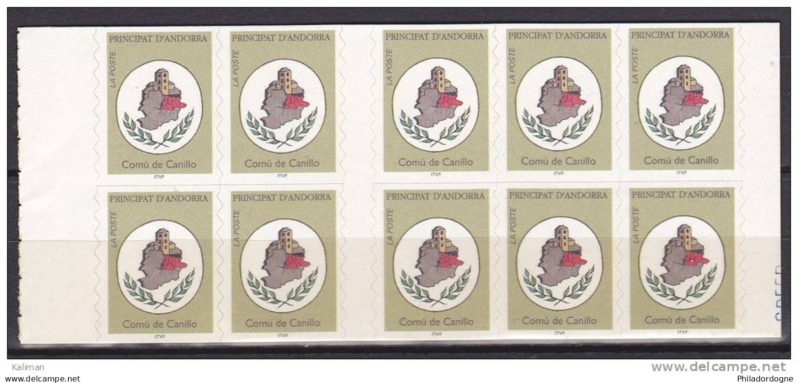 Andorre Carnet N° 6 (timbre N° 478) Xx - Cote 22 Euros - Prix De Départ 7 Euros - Markenheftchen
