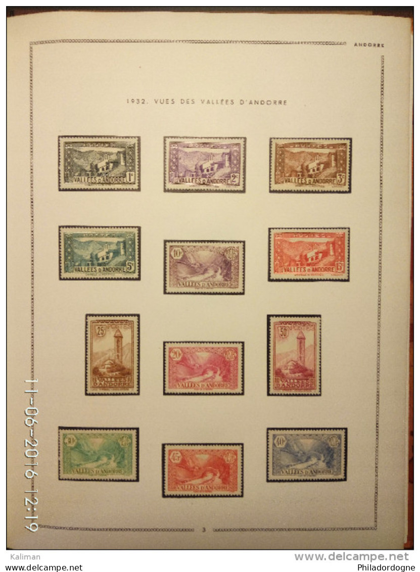 Jolie Collection Andorre 1931/1993 Très Propre -- 1931/1967 Sur Charnière Cote 2500 Euros -- 1968/1993 Pas Comptés - Sammlungen