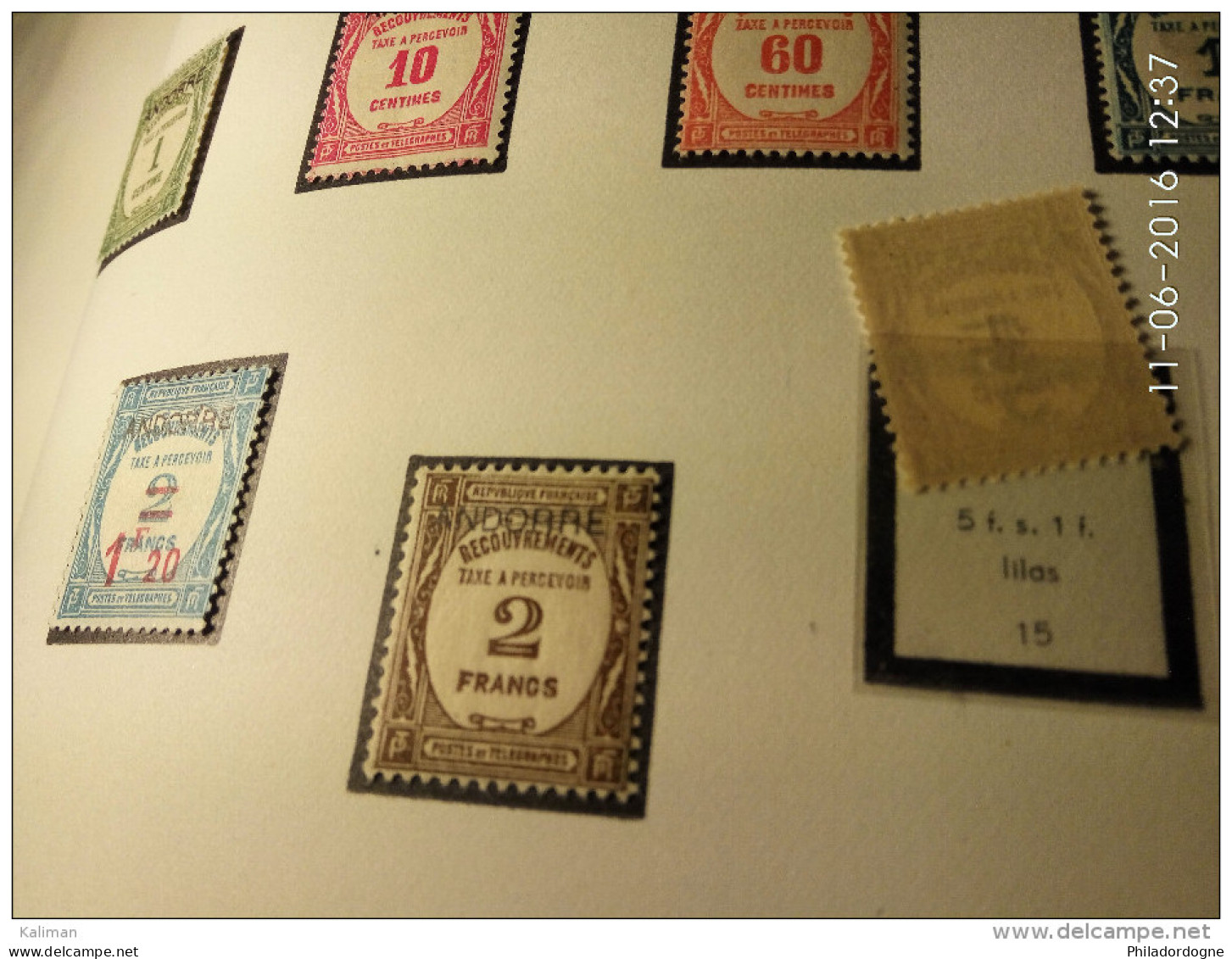 Jolie Collection Andorre 1931/1993 très propre -- 1931/1967 sur charnière cote 2500 euros -- 1968/1993 pas comptés