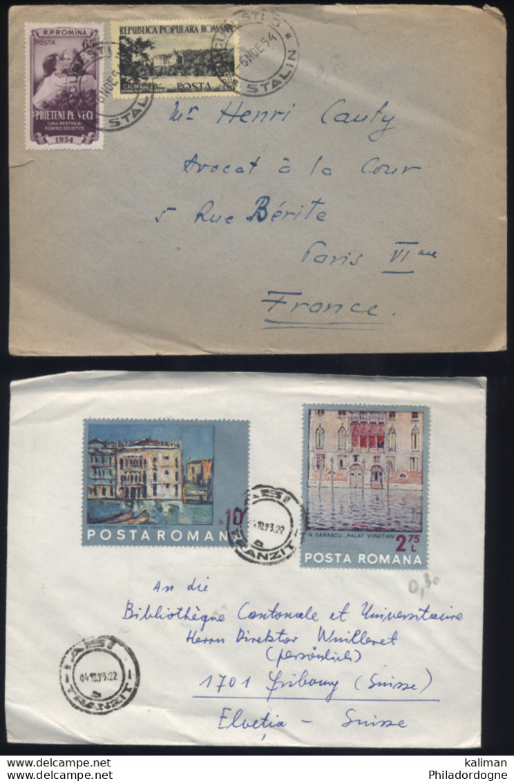 Roumanie - Lot De 13 LsC - Storia Postale