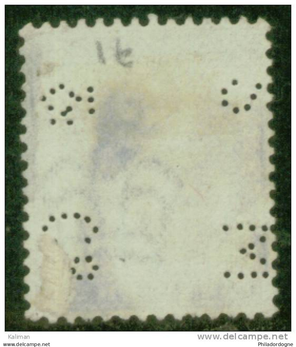 Grande-Bretagne N° 71 Perforé Oblitéré - Cote 85 Euros - Prix De Départ 25 Euros - Used Stamps