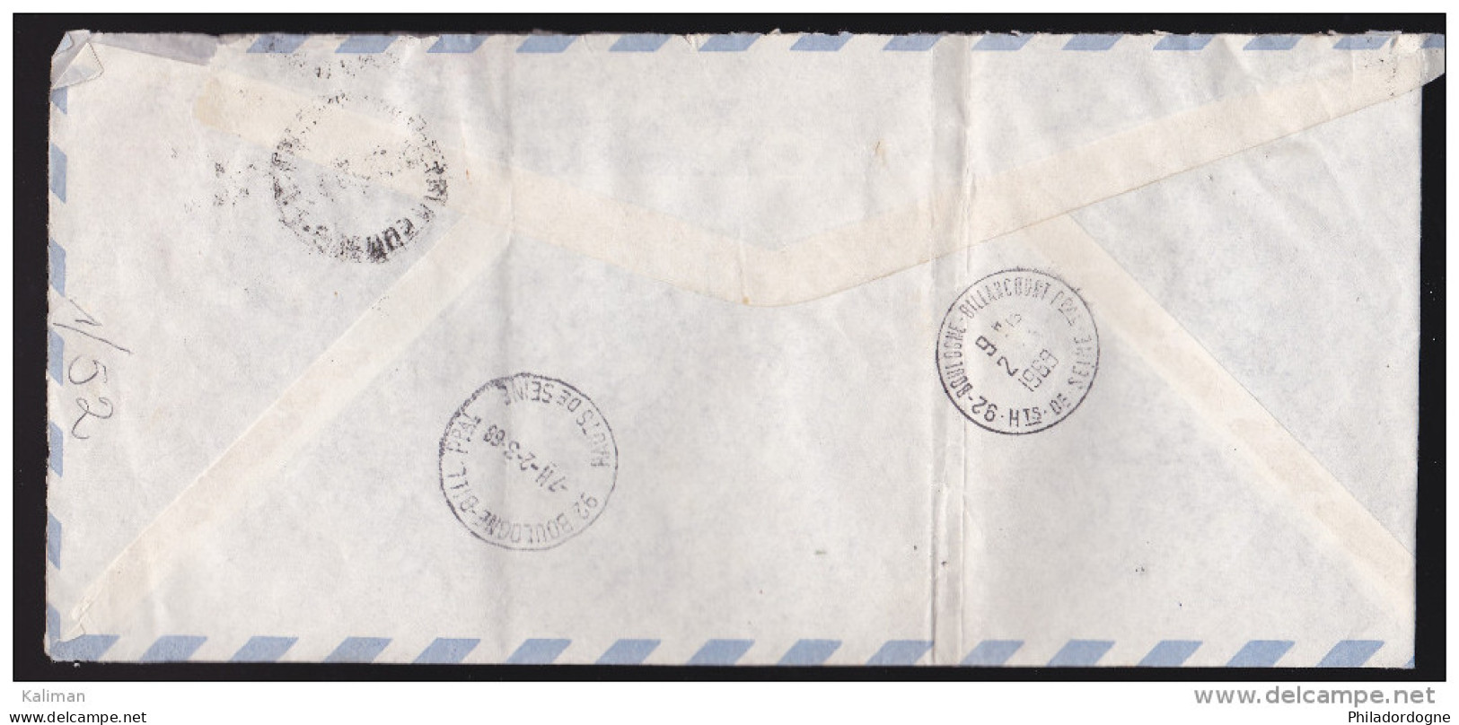 Argentine - Enveloppe Recommandée Obl. 1968 - Cartas & Documentos