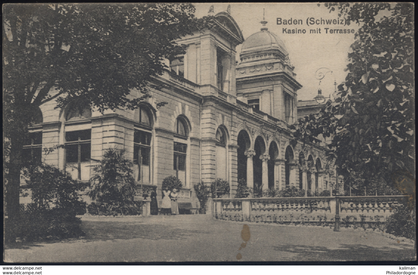 Suisse - CPA Baden En Franchise Militaire - Schweiz Militarsanaterium Freihof Baden - 20/07/1920 - Poststempel