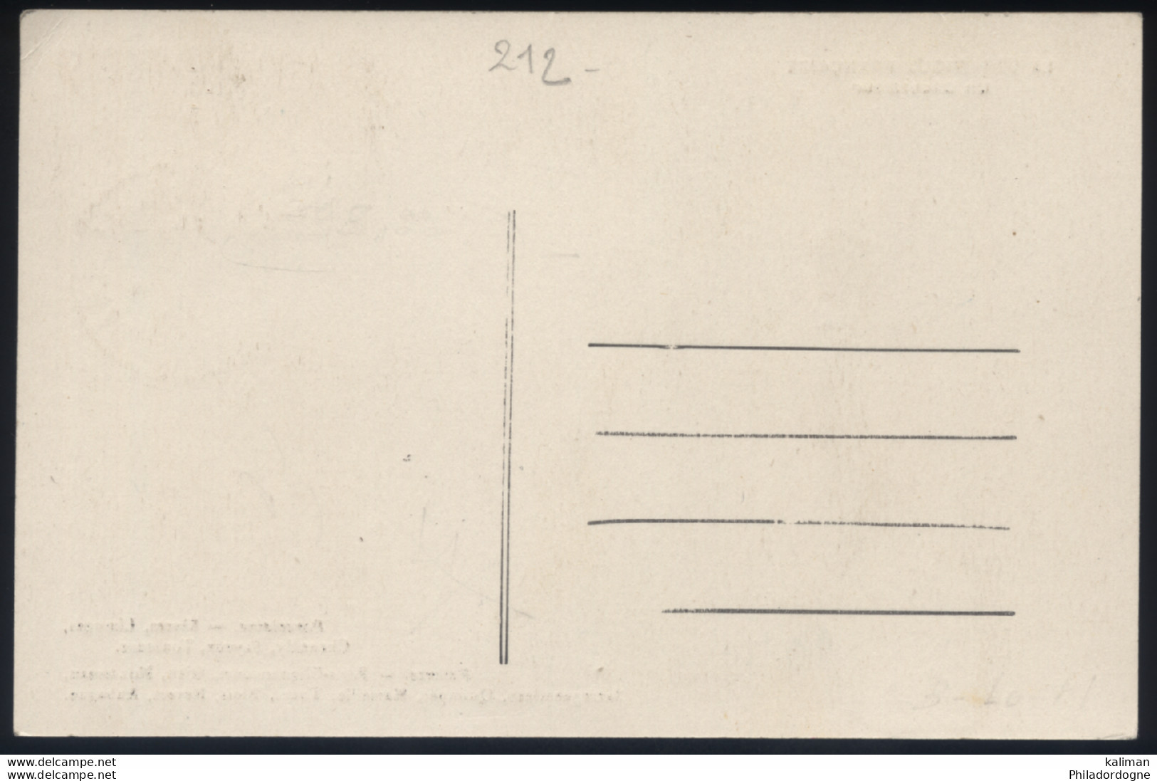 France - Carte Maximum Potier Yvert N° 212 Oblitération Paris-Clignancourt 28/10/1925 - ...-1929