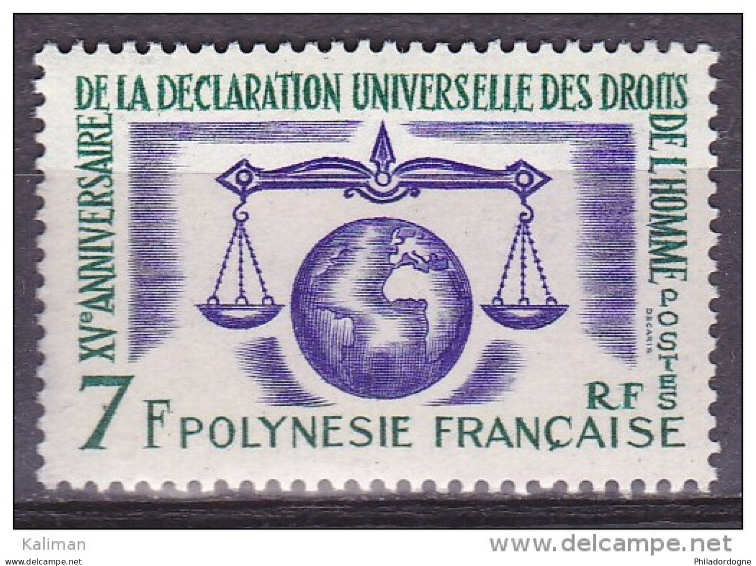 Polynésie Yvert N° 25 Xx (MNH) - Cote 15.70 Euros - Prix De Départ 4.50 Euros - Neufs