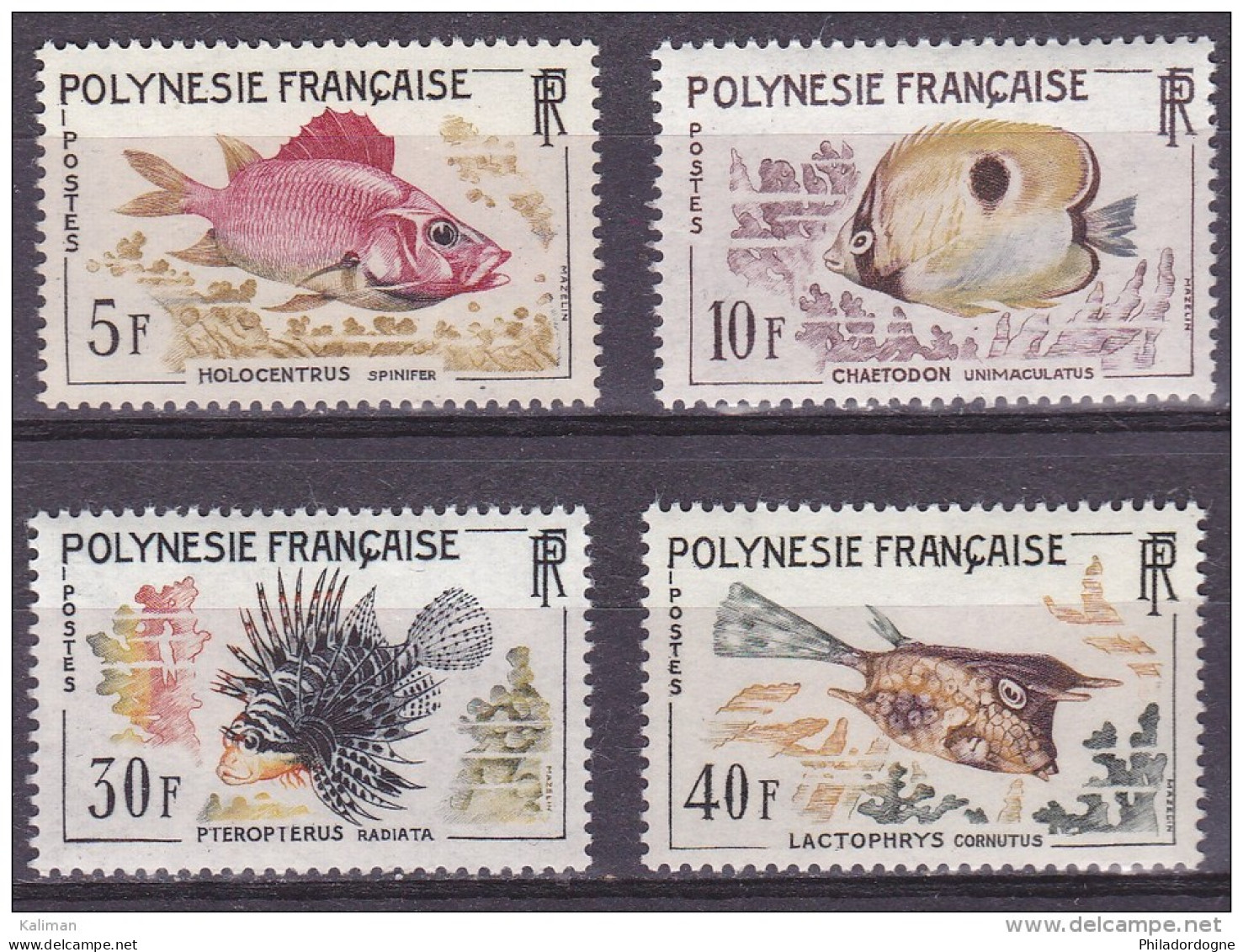 Polynésie Yvert N° 18 à 21 Xx (MNH) - Cote 41 Euros - Prix De Départ 12 Euros - Neufs