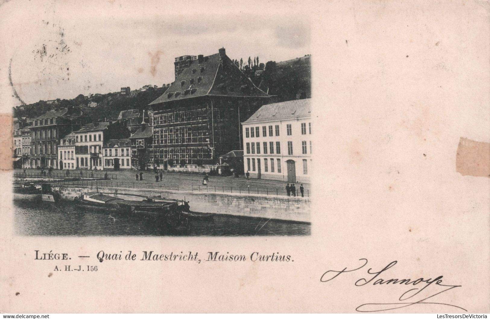 BELGIQUE - Liege - Quai De Maestricht Maison Curtius - Carte Postale Ancienne - Liege