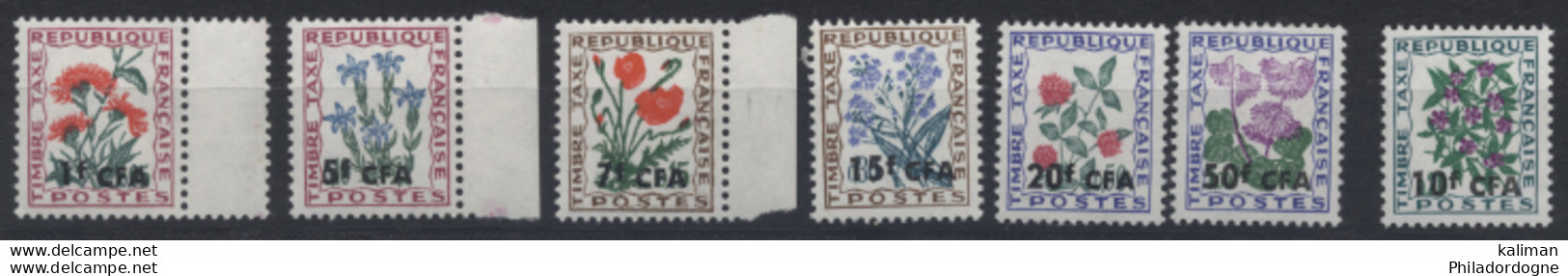 Réunion - Taxe N° 48 à 54 Luxes (MNH) - Cote 5.60 Euros - Prix De Départ 2 Euros - Timbres-taxe