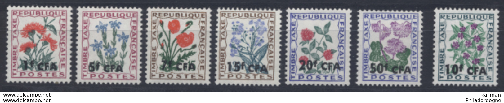 Réunion - Taxe N° 48 à 54 Luxes (MNH) - Cote 5.60 Euros - Prix De Départ 2 Euros - Timbres-taxe