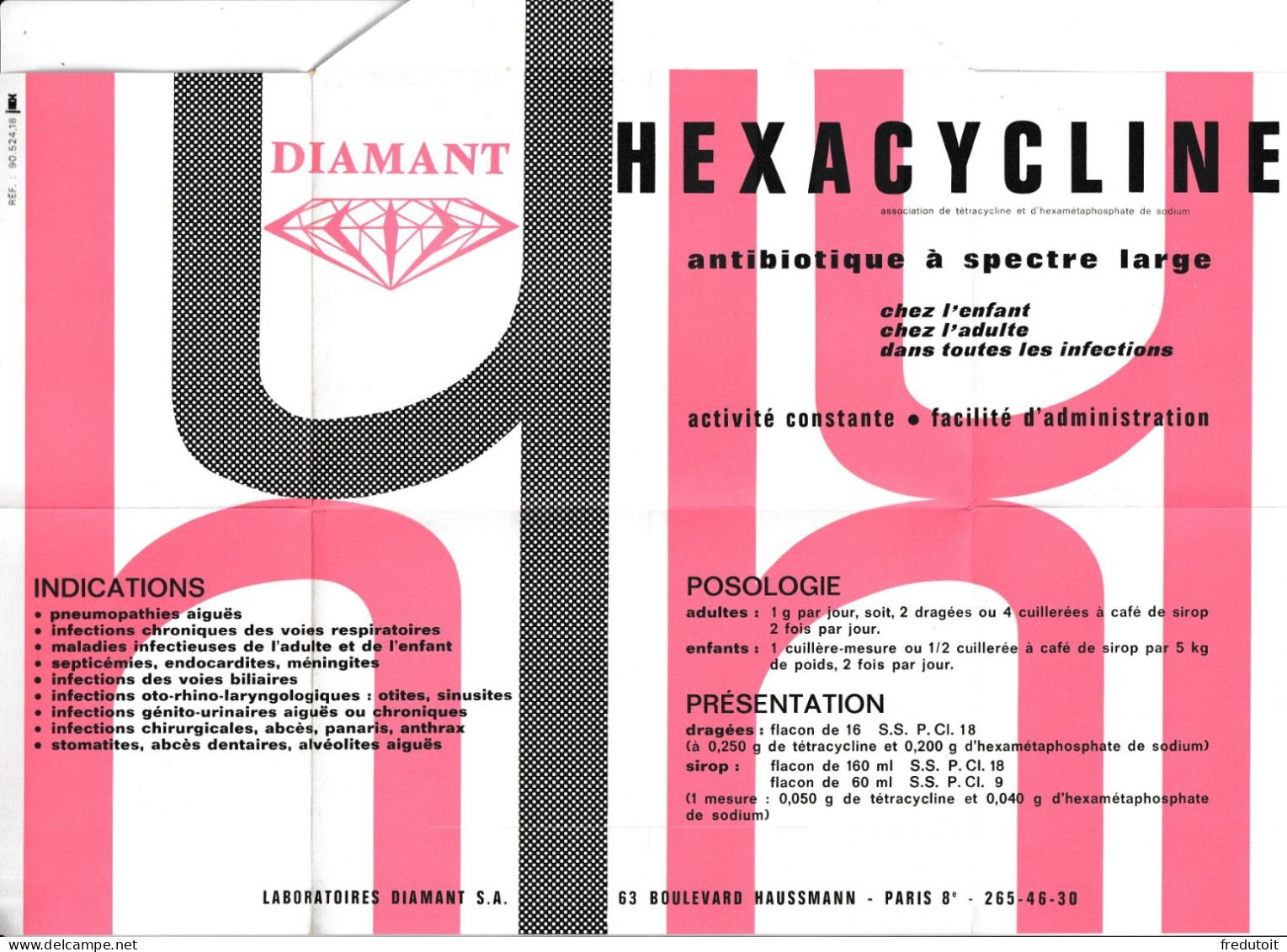 LETTRE Pub Médicale - Hexacycline - Japon (25/04/1966) - Pharmacy