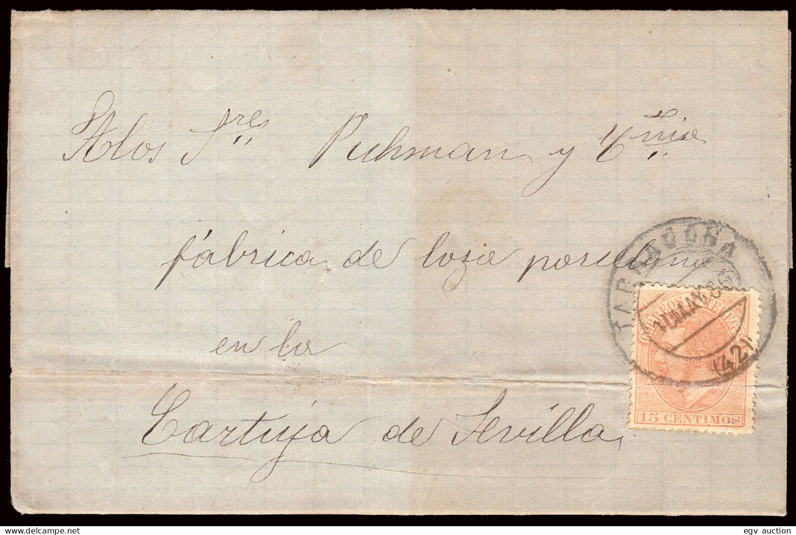 Tarragona - Edi O 210 - Carta Mat Fech. Tipo Grande "Tarragona" - Briefe U. Dokumente