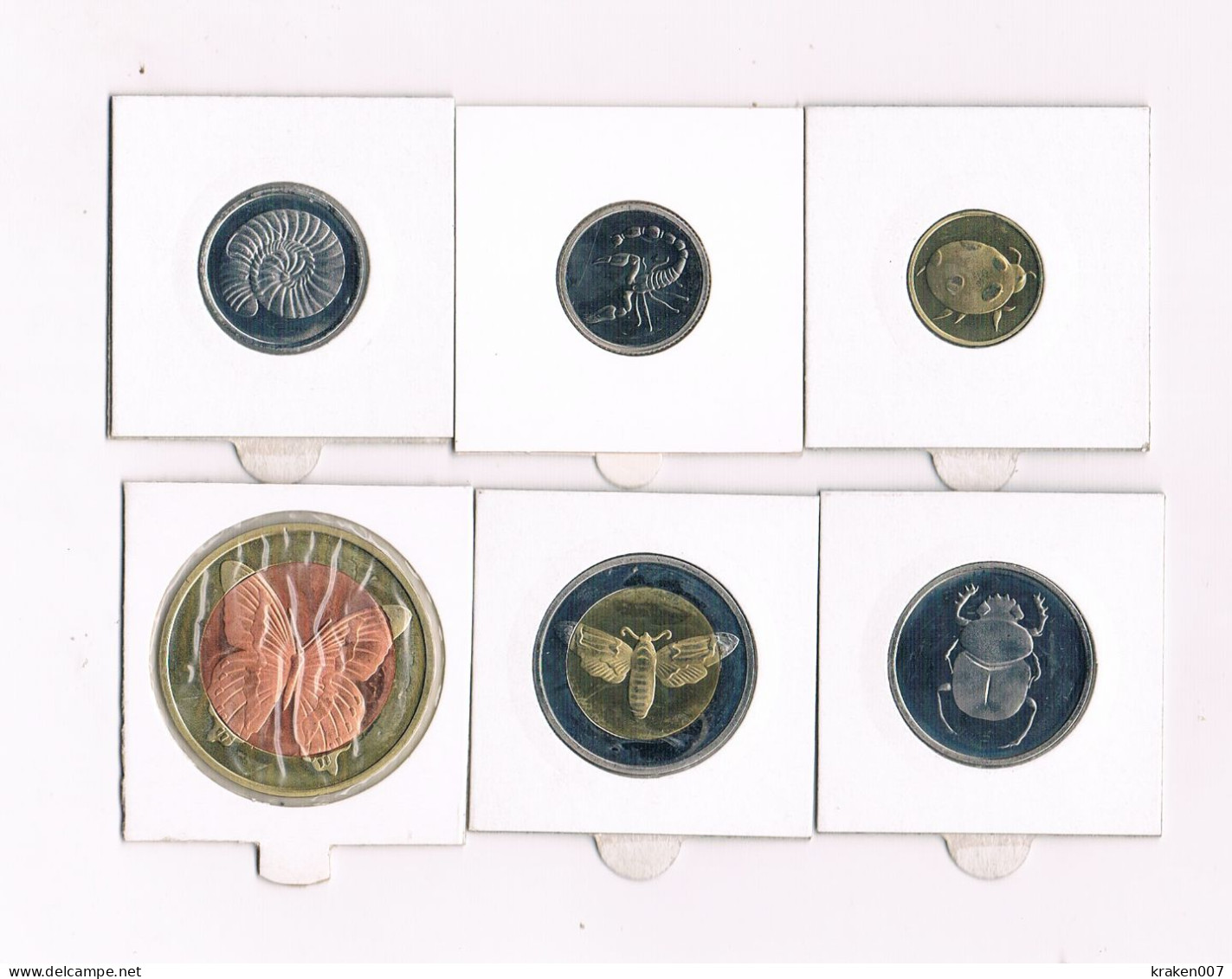 Annobón Island (Equatorial Guinea) Set 6 Coins - 2013 - 2 X Bimetals - Guinée Equatoriale