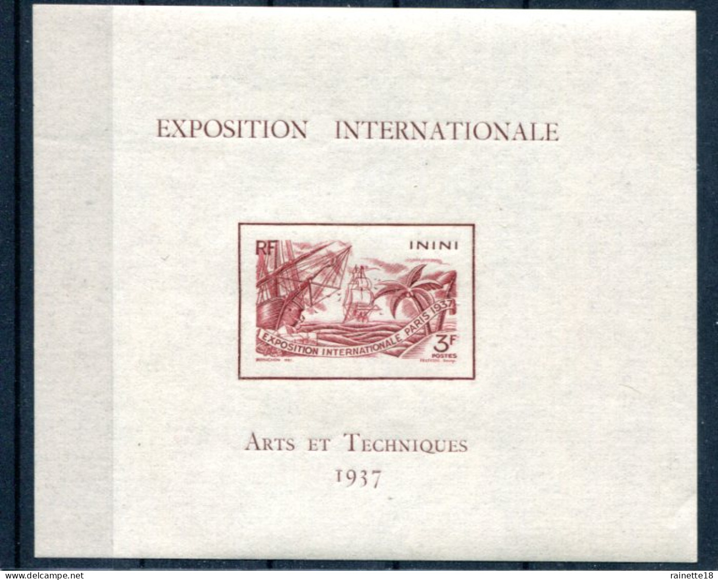 Inini                                       Bloc Feuillet N° 1 ** - Unused Stamps