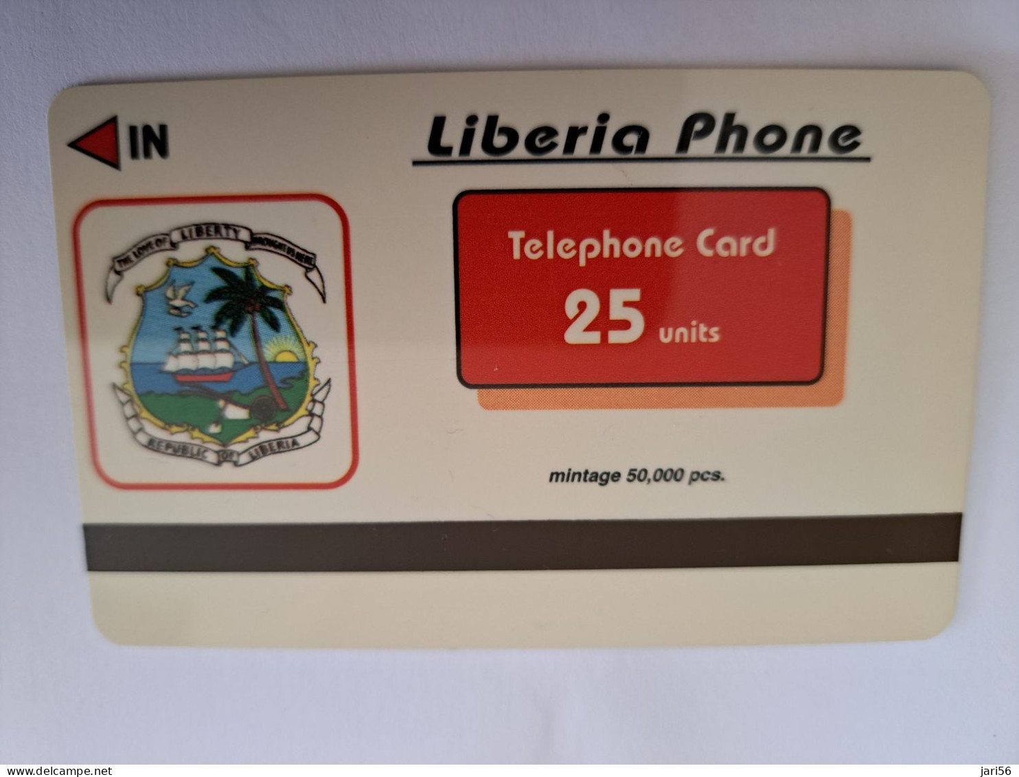 LIBERIA / 25 UNITS/ MAGSTRIPE / AUTO/CAR / MINT CARD       ** 13471** - Liberia