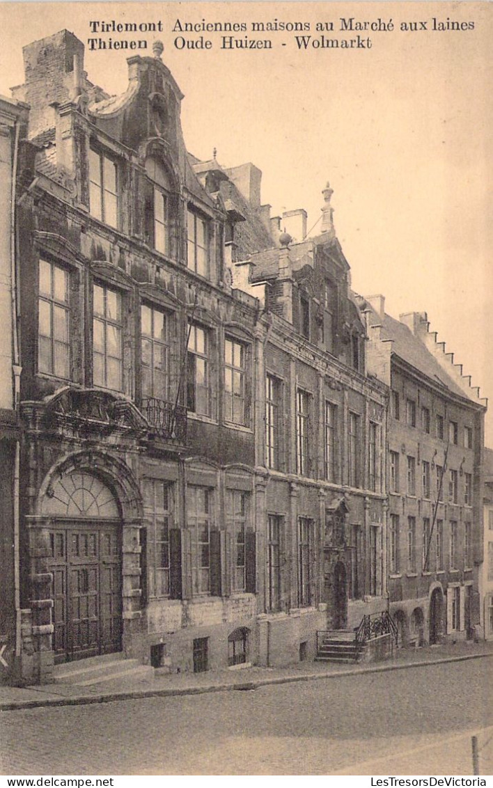 BELGIQUE - TIRLEMONT - Anciennes Maisons Au Marché Aux Laines - Carte Postale Ancienne - Tienen