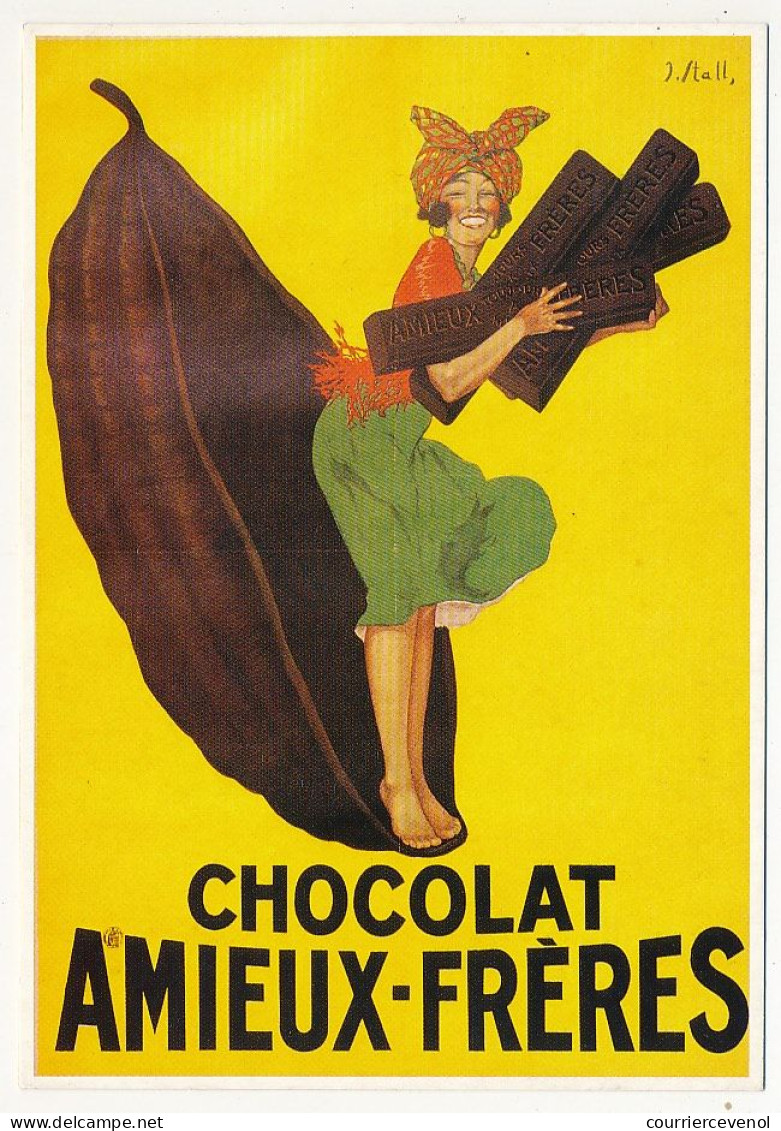 CPM - Reproduction D'affiche Publicitaire : Chocolat Amieux Frères - Advertising