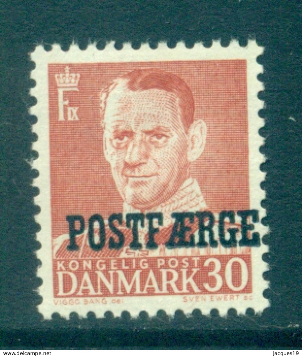 Dänemark Paket-Marke 1955 König Frederik IX 30 Ø Rot Mi 36 MNH - Colis Postaux