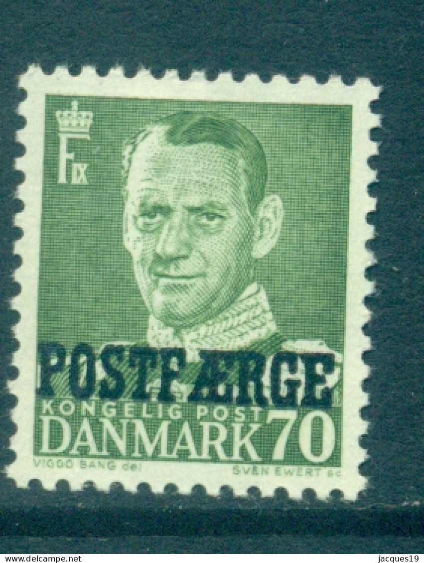 Dänemark Paket-Marke 1955 König Frederik IX 70 Ø Grün Mi 39 MH - Postpaketten