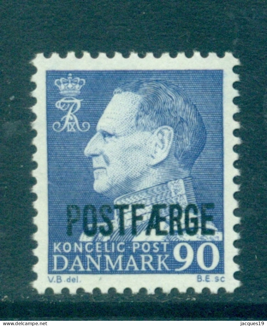 Dänemark Paket-Marke 1970 König Frederik IX 90 Ø Ultramarin Mi 43 MNH - Parcel Post