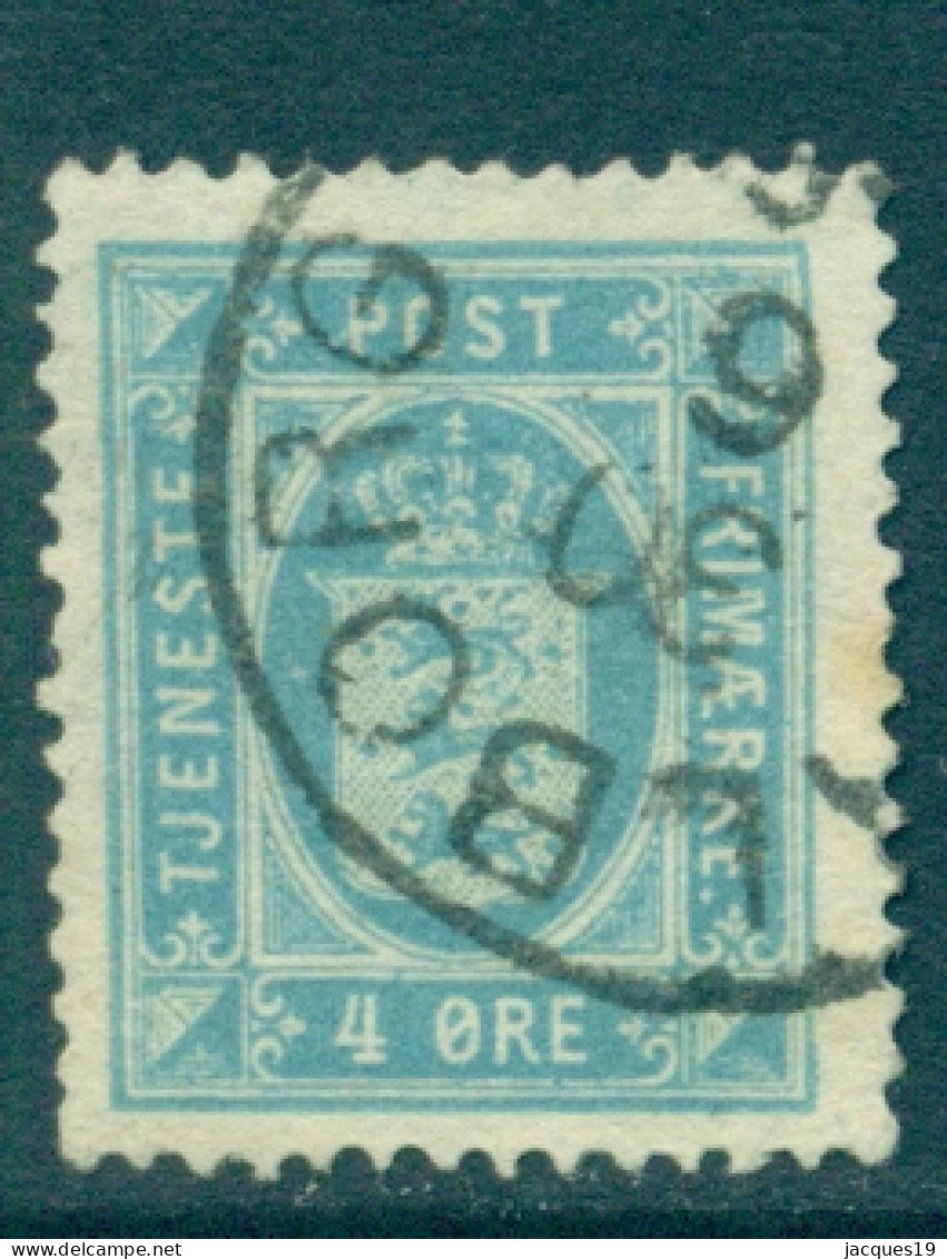 Dänemark 1879 Dienst 4 Ø Hellblau Gez. 14 X 13 1/2 Mi 5Y A A Gestempelt - Oficiales