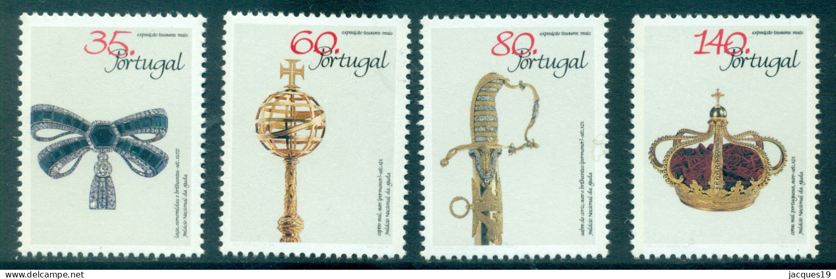 Portugal 1991 Portuguese Crown Jewels Michel 1869A-1873A (without 1871C) MNH - Nuevos