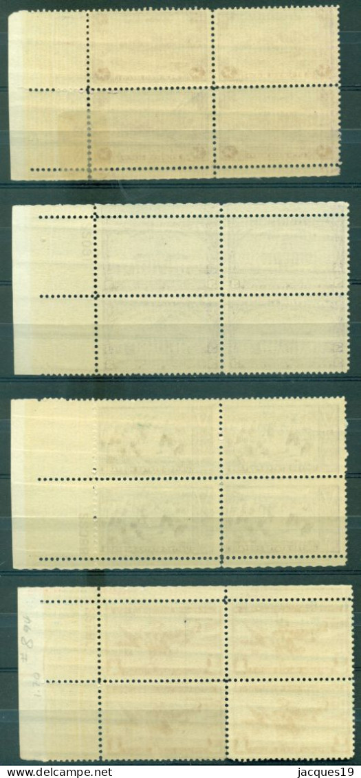 USA Series Of 15 Blocks See Scans Of Front And Back Mostly MNH Some Stamps Partly Detached - Multiples & Strips