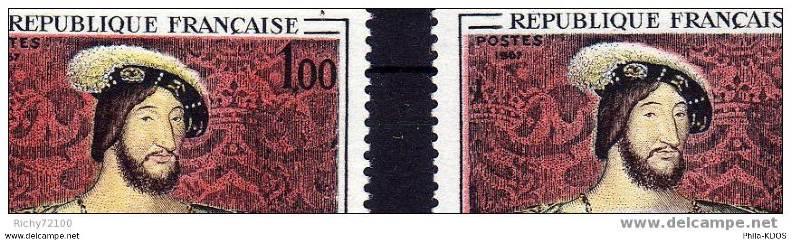 2 Variétés ** Du N° 1518  Visage Blafard Et Lèvres Blanches  + "République Française Barrée" - Nuevos