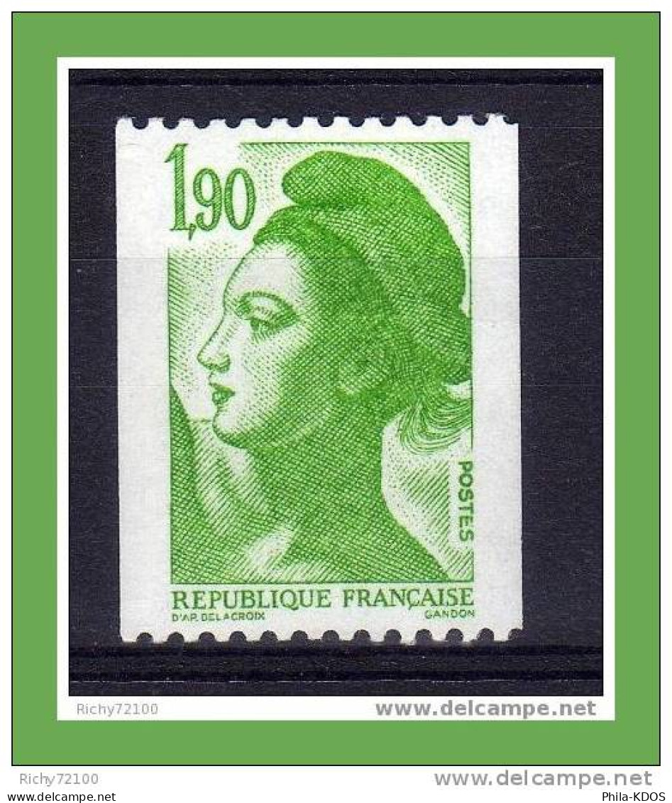 PRIX FIXE :  Variété N°  2426a ( N° Rouge ) Neuf **. - Unused Stamps