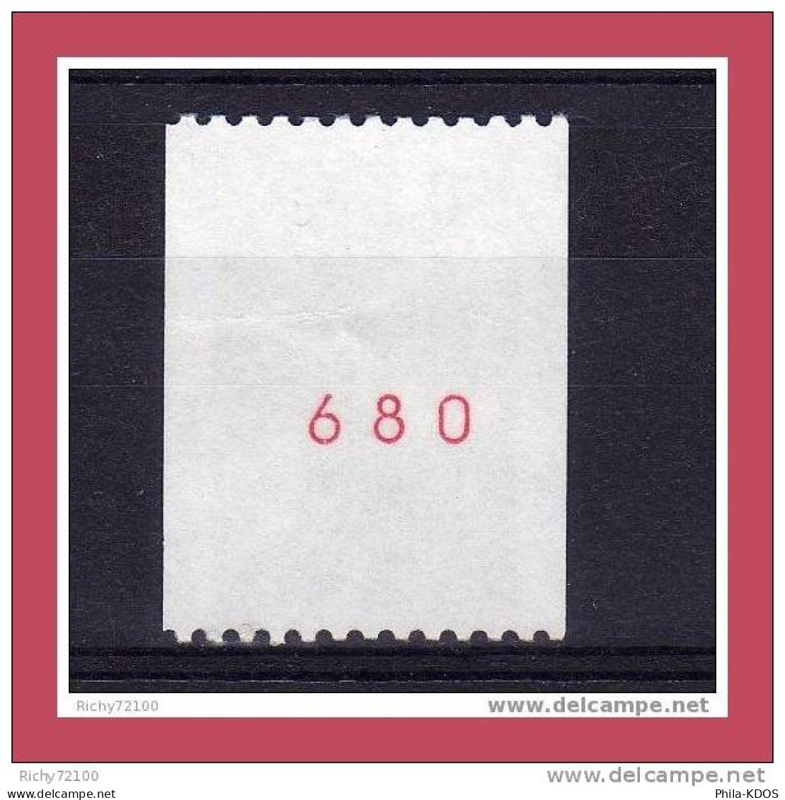 PRIX FIXE :  Variété N°  2426a ( N° Rouge ) Neuf **. - Unused Stamps