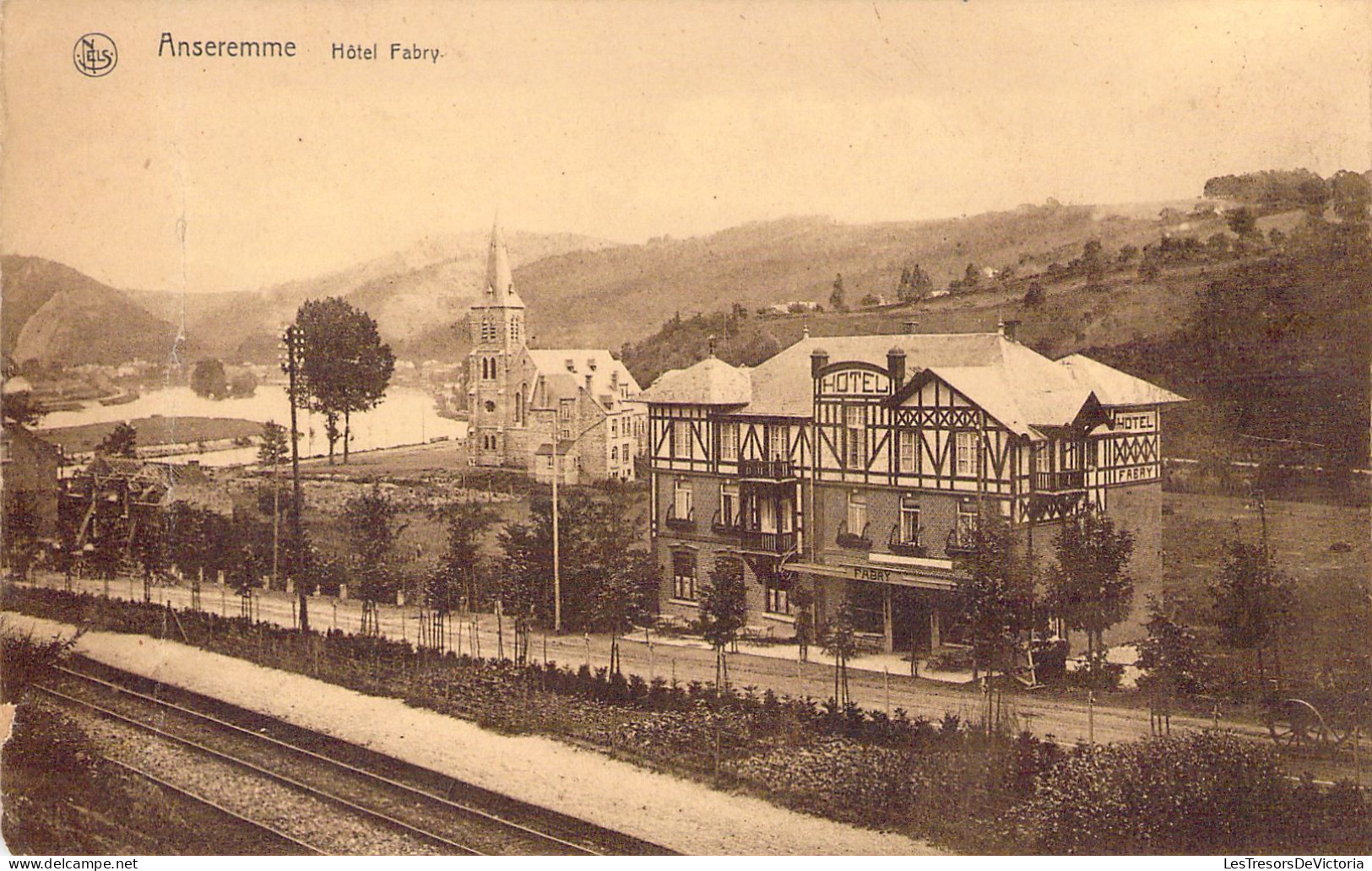 BELGIQUE - ANSEREMME - Hôtel Fabry - Carte Postale Ancienne - Otros & Sin Clasificación