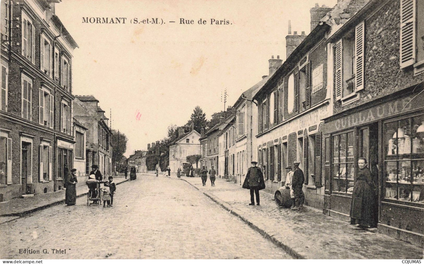77 - MORMANT - S17385 - Rue De Paris - Guillaume Charpentier Café -  L23 - Mormant