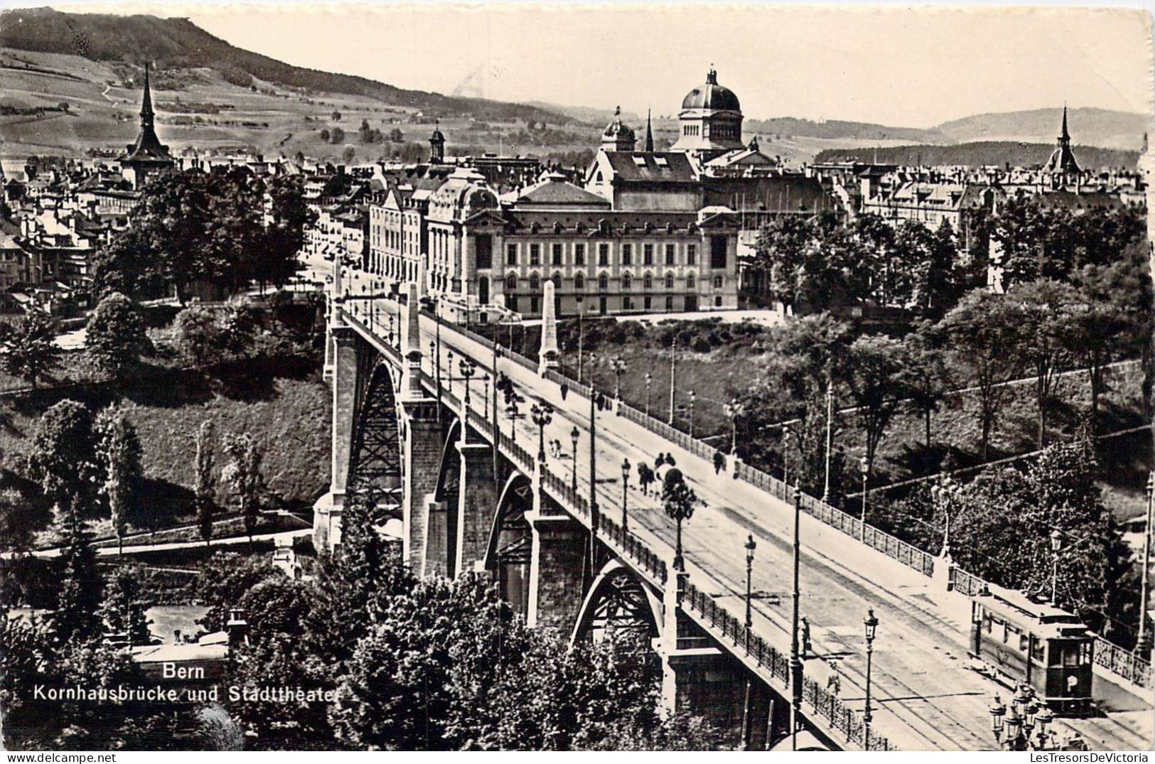 SUISSE - Berne - Le Pont De La Grenette Et Le Théâtre - Carte Postale Ancienne - Berne