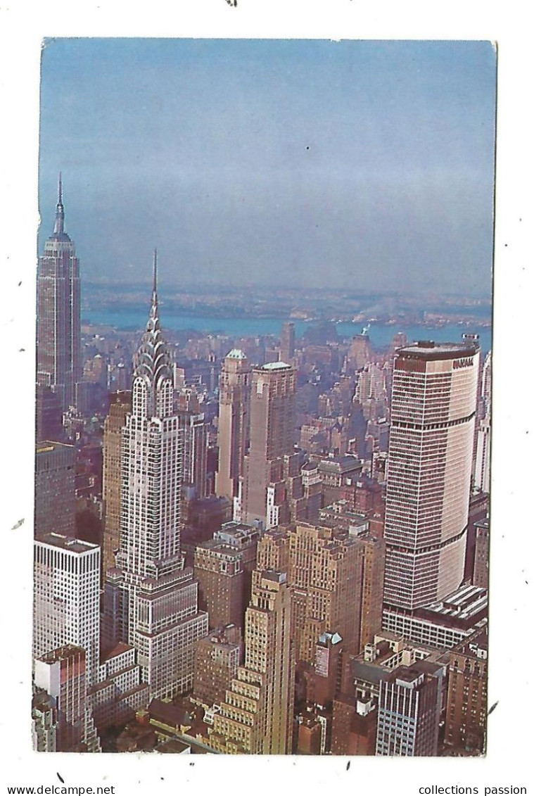 Cp, ETATS UNIS, NEW YORK CITY, Midtown MANHATTAN With EMPIRE STATE, Chrysler And PAN AM Buildings, Voyagée 1967 - Manhattan