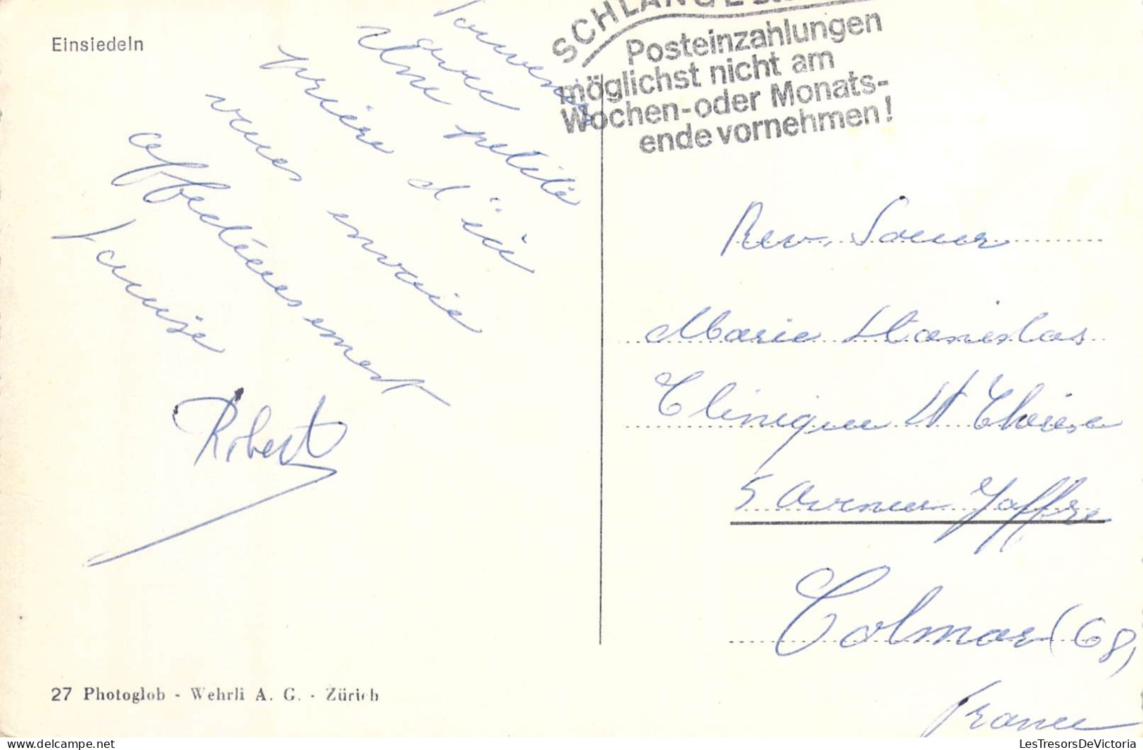 SUISSE - Einsiedeln - Gruss Aus Maria Einsiedeln - Carte Postale Ancienne - Einsiedeln