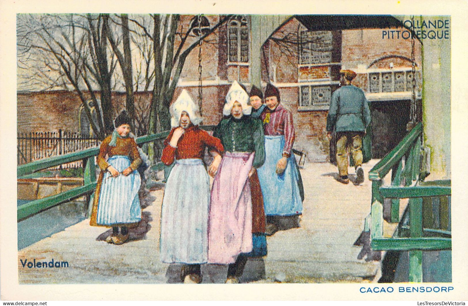 PAYS BAS - VOLLENDAM - Tenue Folklorique - Carte Postale Ancienne - Otros & Sin Clasificación