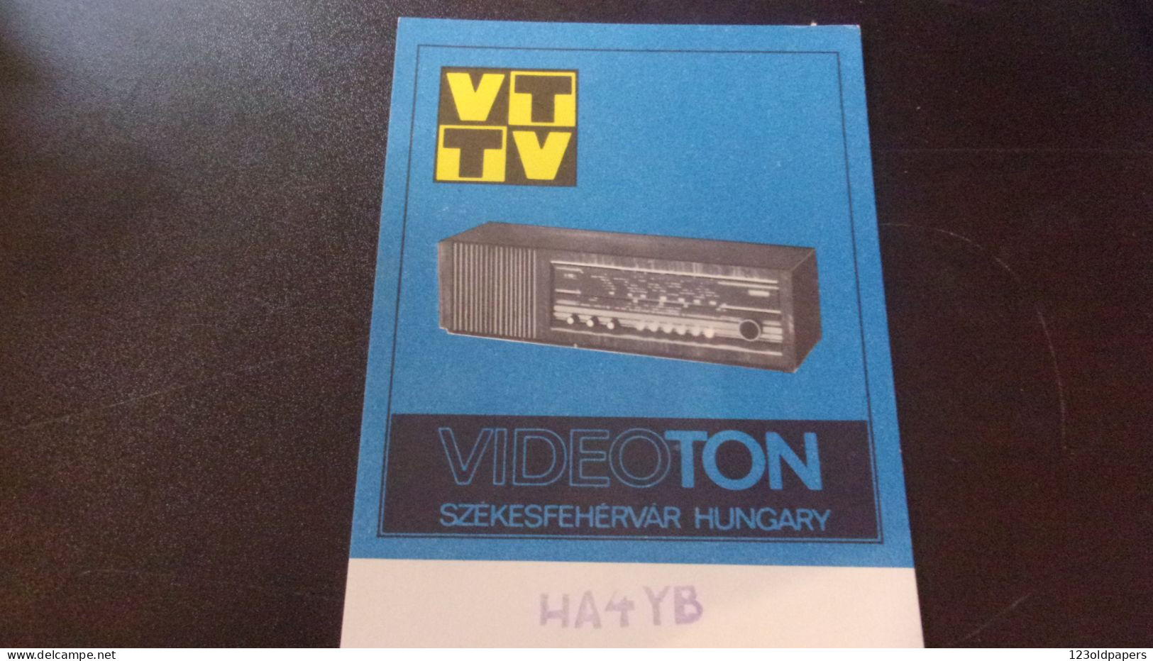 QSL RADIO AMATEUR  SZEKESFEHERVAR    HUNGARIAN HONGRIE - Autres & Non Classés