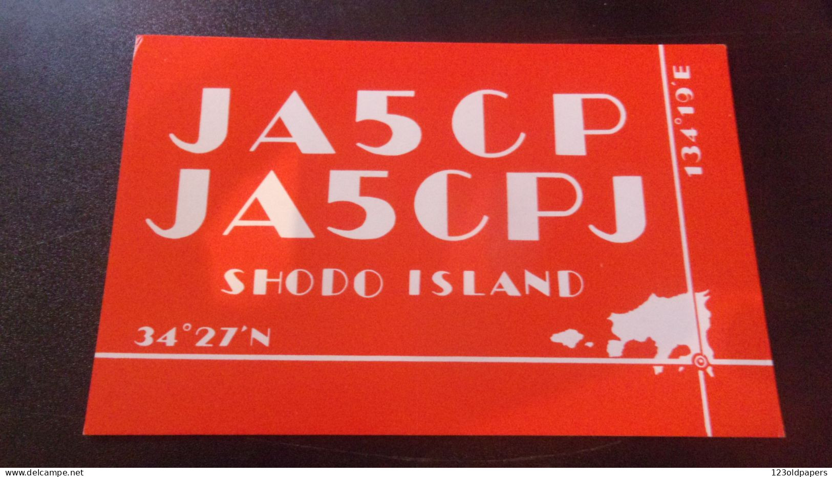 QSL RADIO AMATEUR  JAPAN JAPON SHODO ISLAND - Andere & Zonder Classificatie