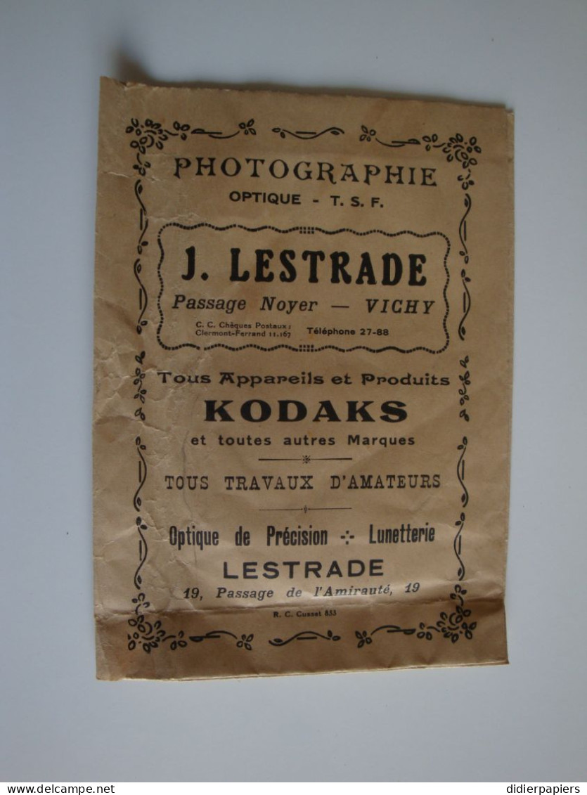 03 VICHY Pochette Photos J.Lestrade Passage Noyer-Vichy  Kodaks - Materiale & Accessori