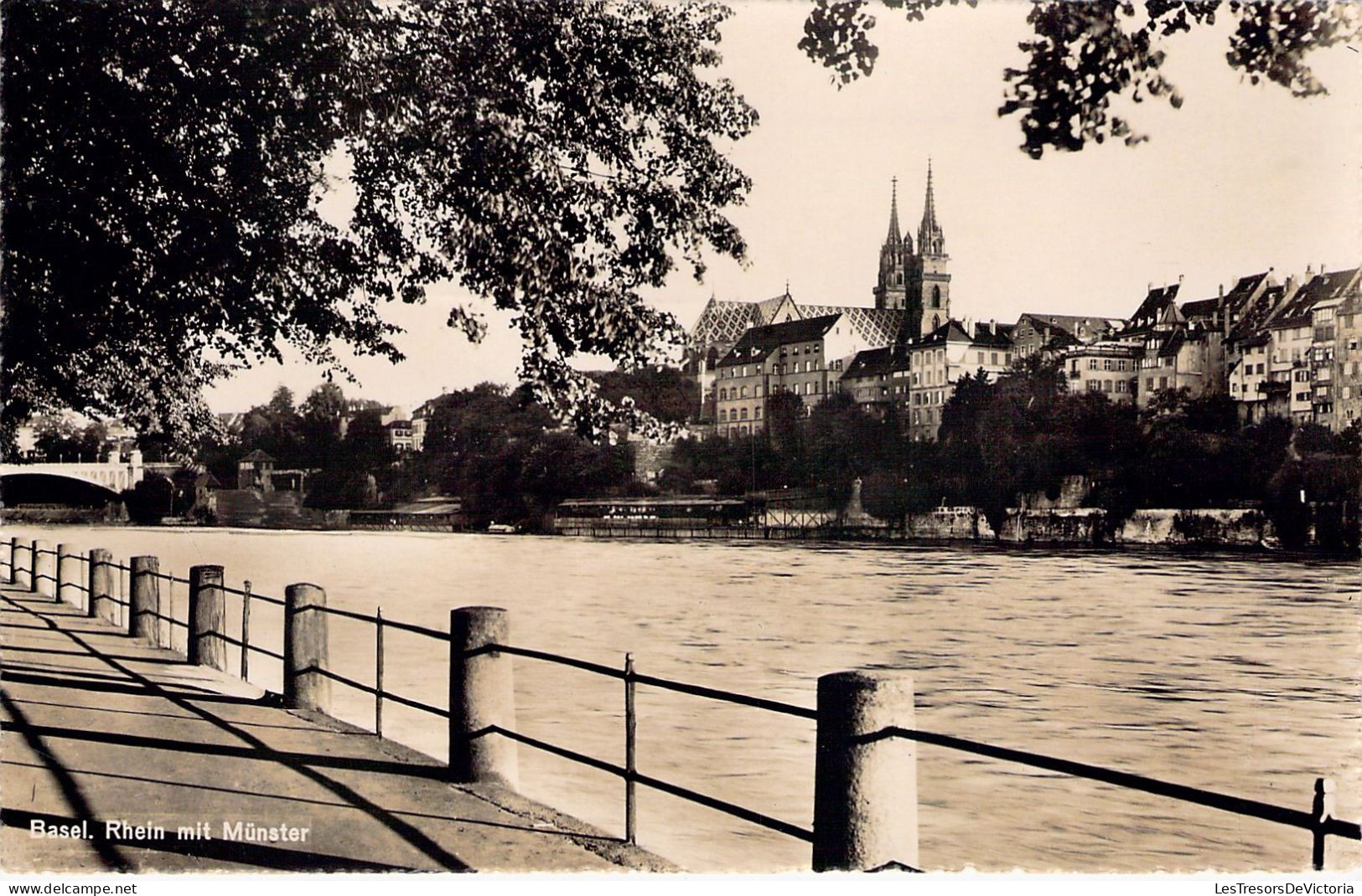 SUISSE - BALE - Le Rhin Et La Cathédrale - Carte Postale Ancienne - Bazel
