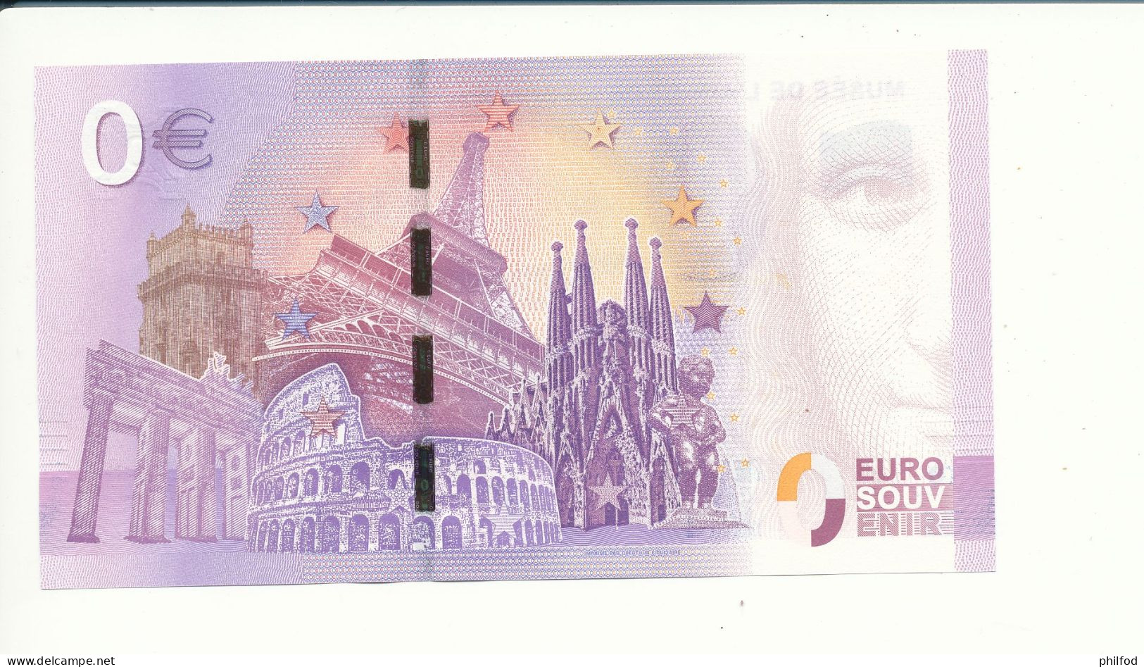 Billet Souvenir - 0 Euro - UEGU - 2017- 2 - MUSÉE DE L'AIR ET DE L'ESPACE LE BOURGET - A380 - N° 4843 - Billet épuisé - Alla Rinfusa - Banconote