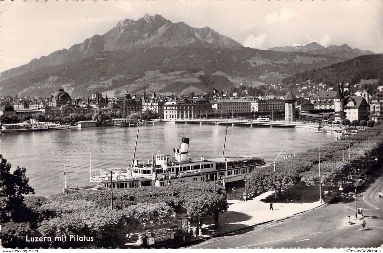 SUISSE - LUZERN Mit Pilatus - Carte Postale Ancienne - Luzern