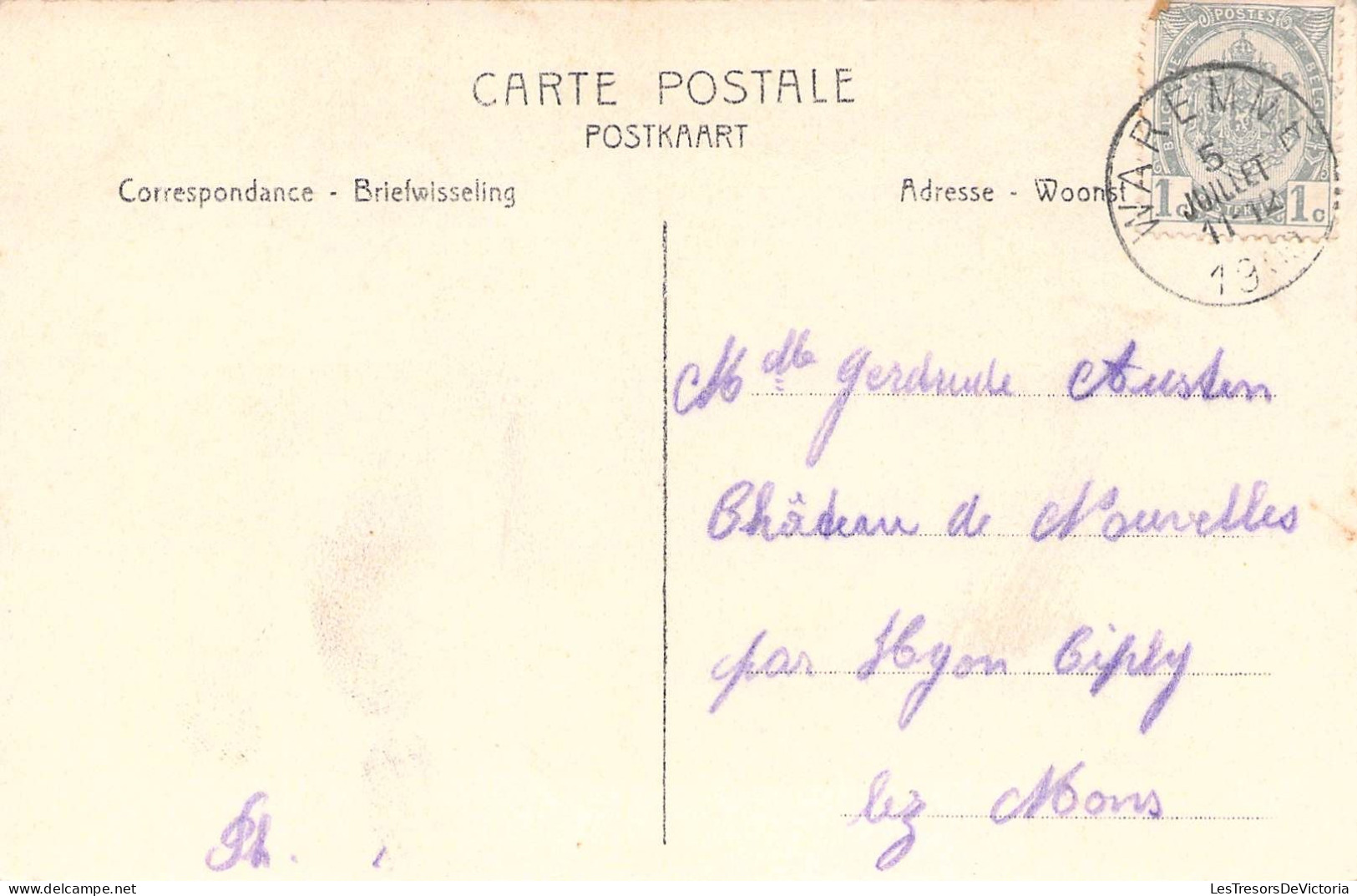 Belgique - Waremme - Intérieur De La Gare - Edit. I. Charlier - Animé  -  Carte Postale Ancienne - Borgworm