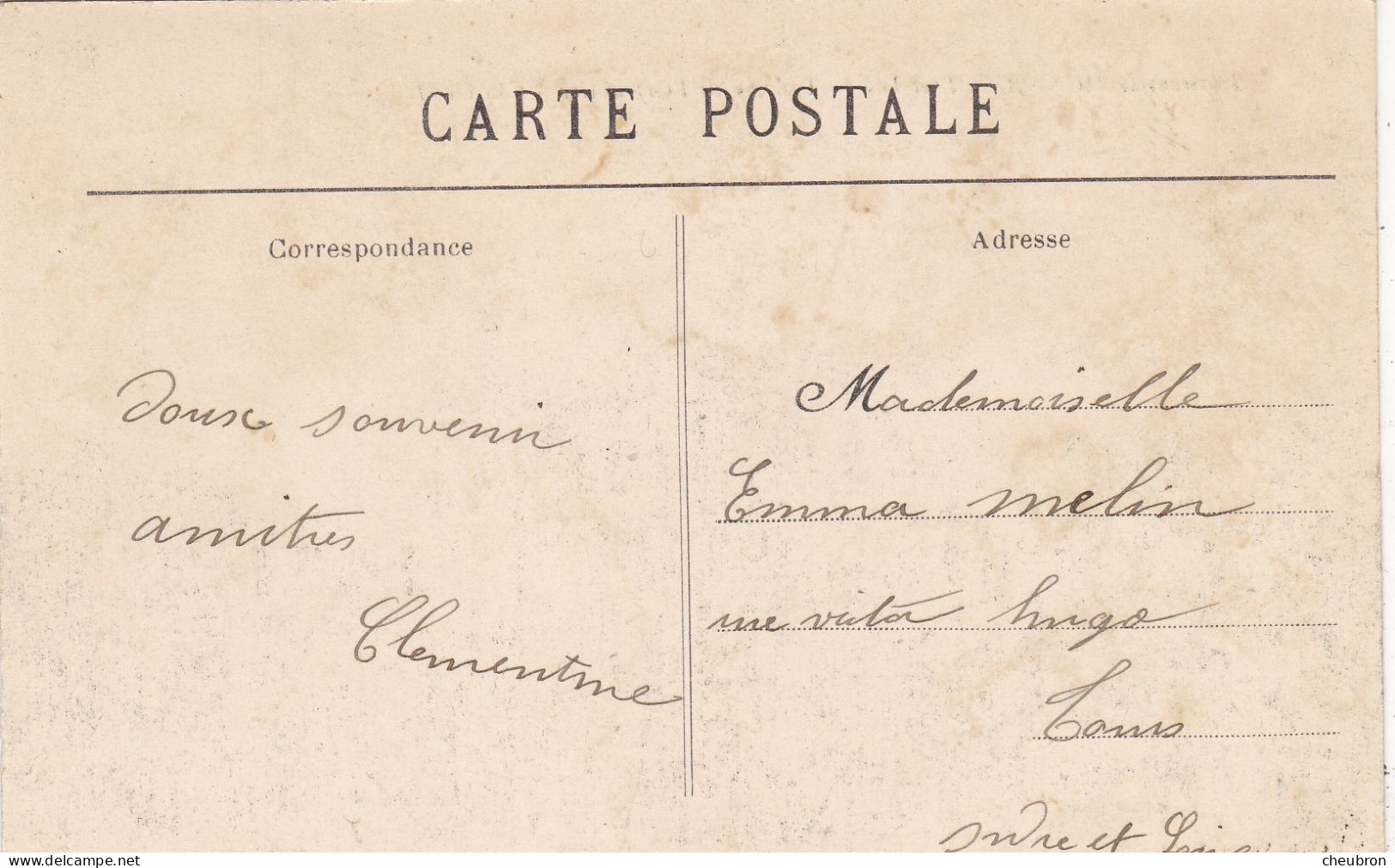 37. MONNAIE. CPA.  CHATEAU DE L'OFRAISIERE.. ANNEE 1908 + TEXTE - Monnaie