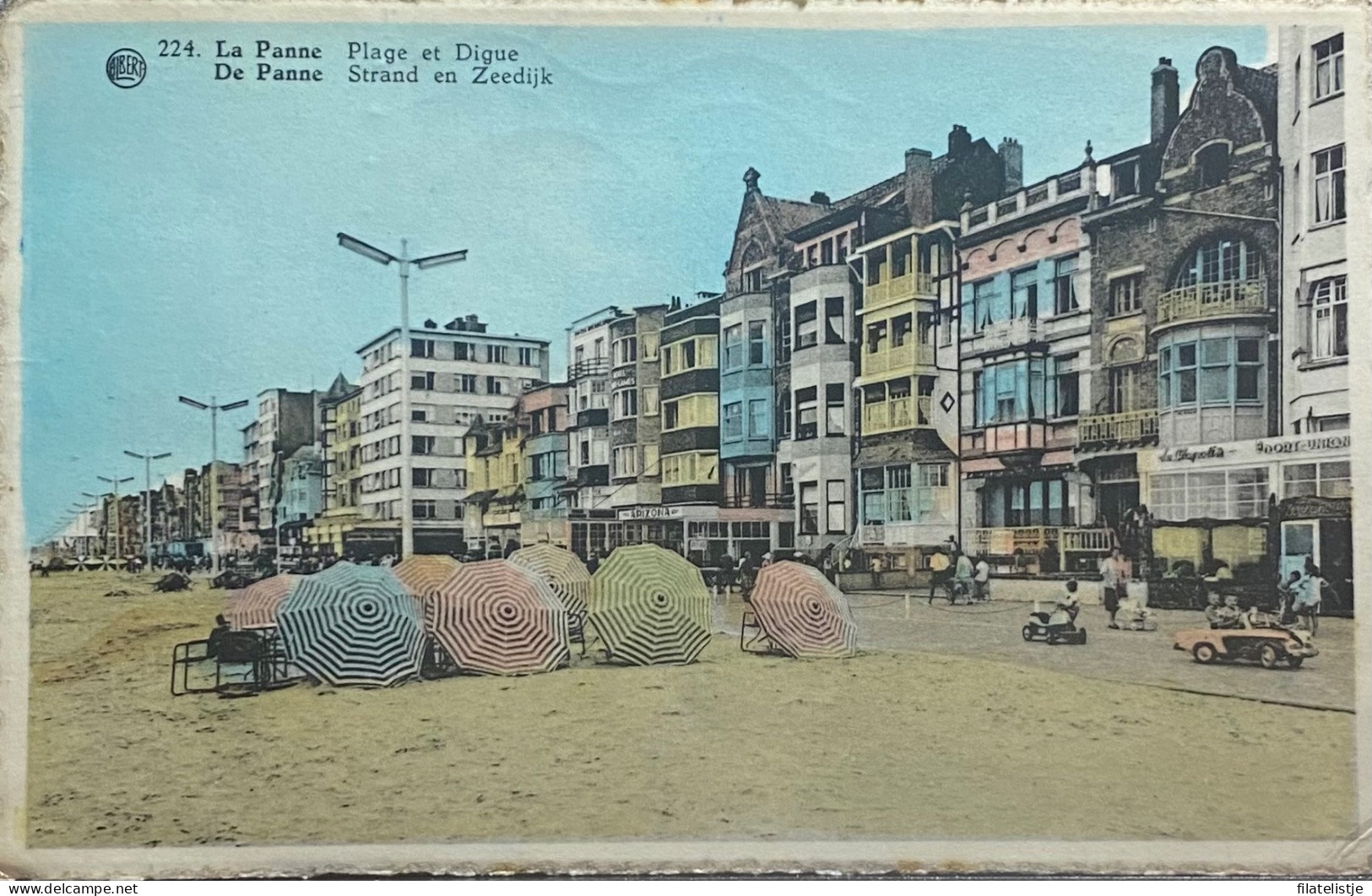 De Panne  Strand En Zeedijk Ingekleurd - De Panne