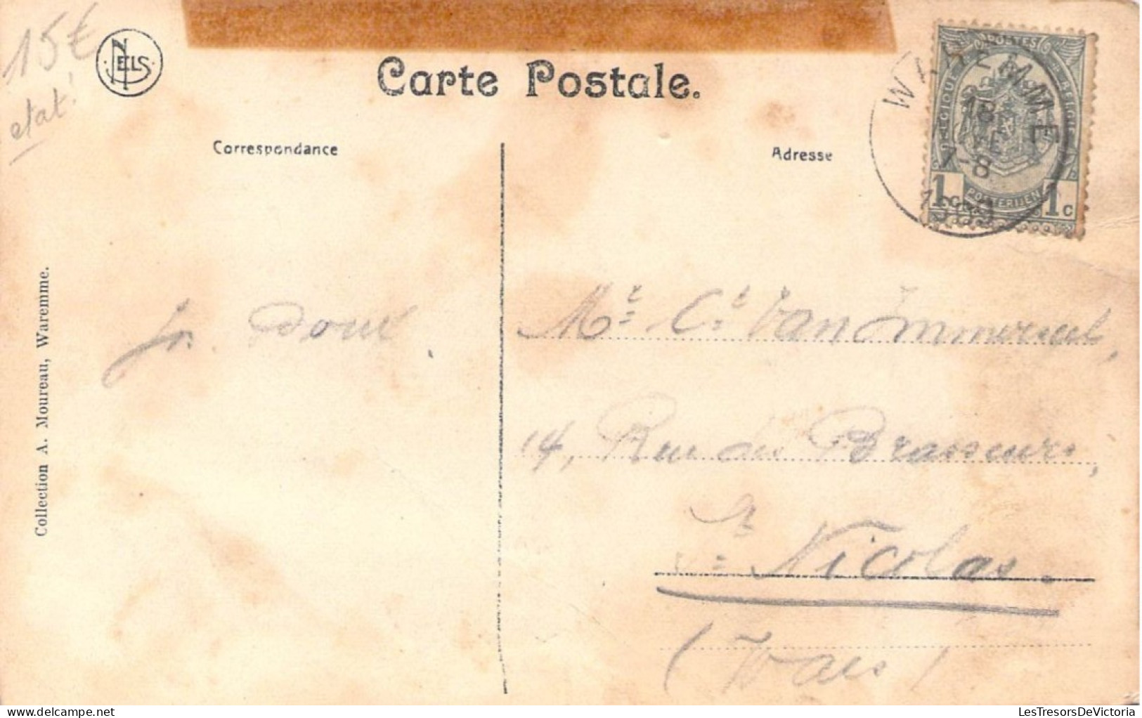 Belgique - Waremme - Intérieur De La Gare - Collection A. Moureau - Nels -  Carte Postale Ancienne - Borgworm